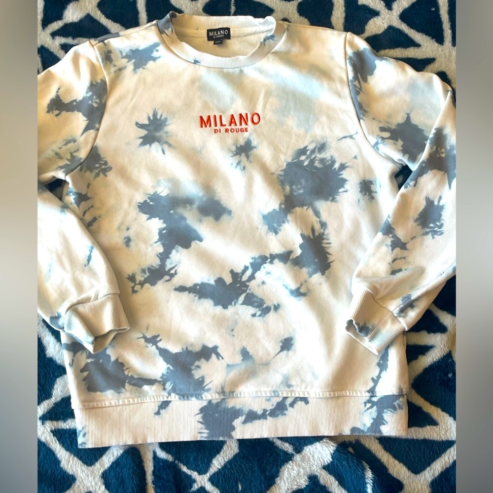 Girls Milano Gray Crewneck Sweater